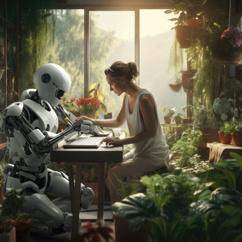 AI Assistant technology visualization